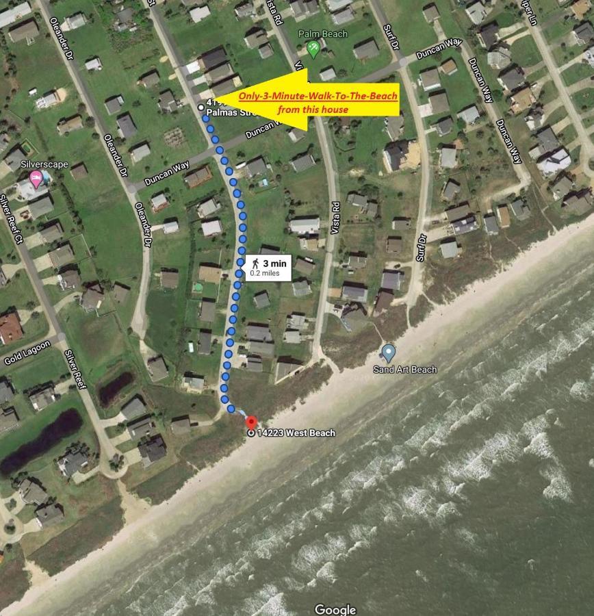 Private Beach -- Away From The Crowds - Ocean Views -Short Drive To Moody Gardens, Schlitter Bahn, Pleasure Pier غالفيستون، تكساس المظهر الخارجي الصورة